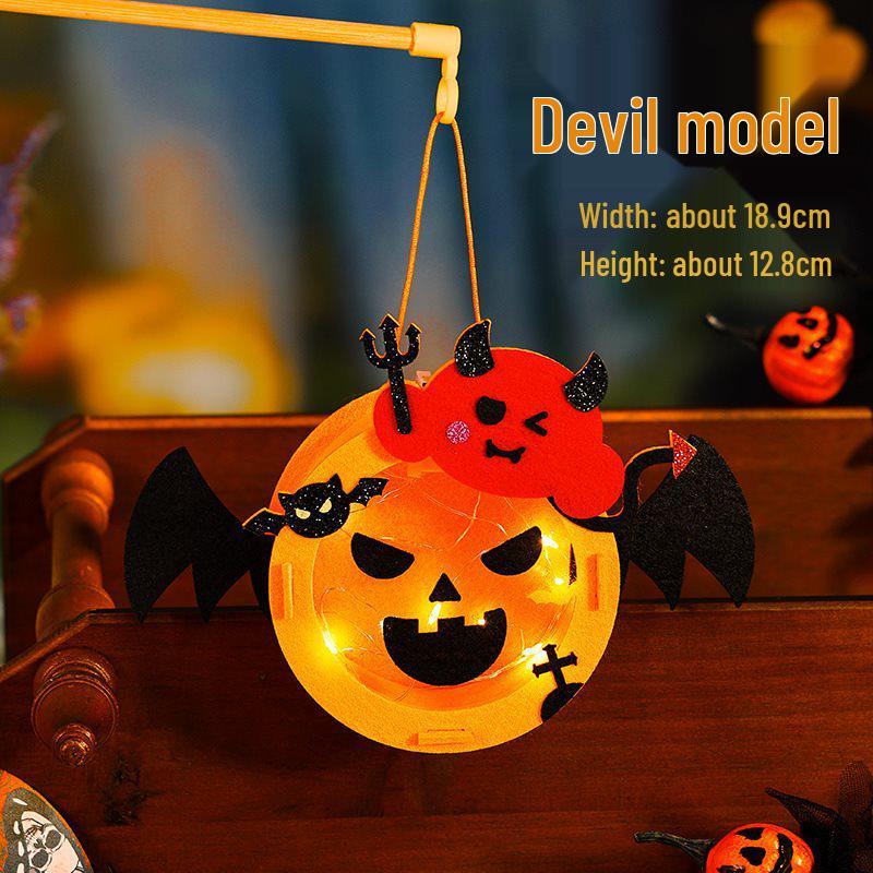 

Ручний DIY Світний Гарбузовий Ліхтар для Дітей - Декорація-Реквізит на Хелловін