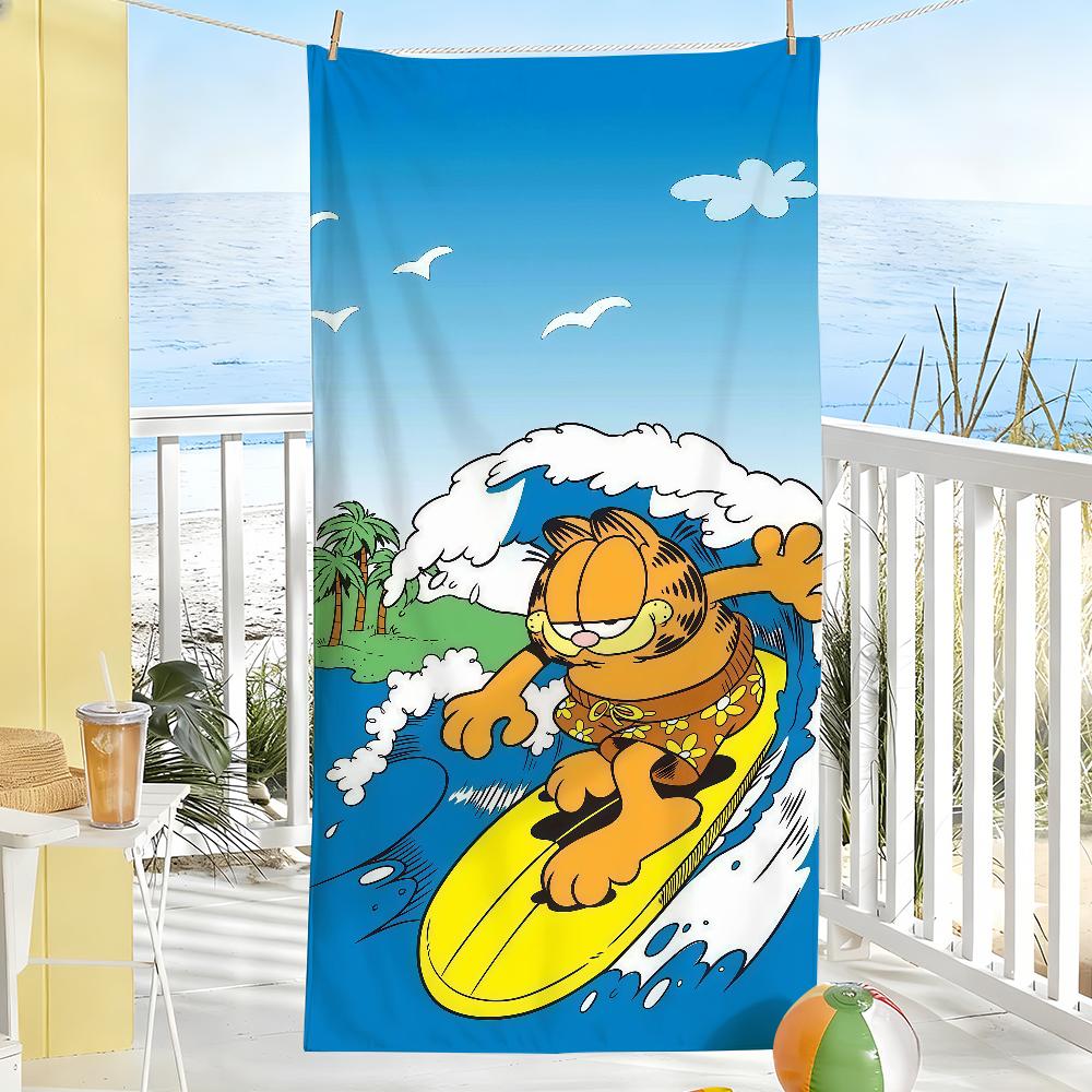 Cartoon cute G-Garfield Towel Drying Bath Towel Applicable To Light Swimming Camping Yoga Beach Out