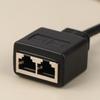 1Pc Ethernet Splitter Rj45 1 Male To 2 Female Lan Ethernet Cable Splitter Cable Ethernet Socket Connector Extension Cable