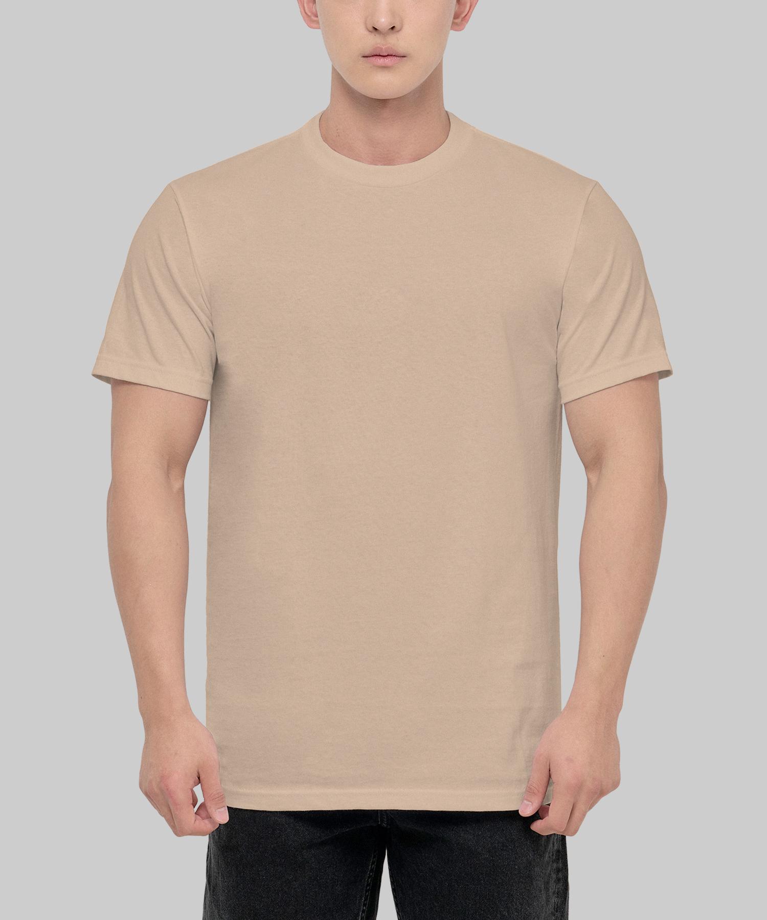Shakawear 6.0Oz Active Plain Basic Short Sleeve T-Shirt_Khaki 2Xl