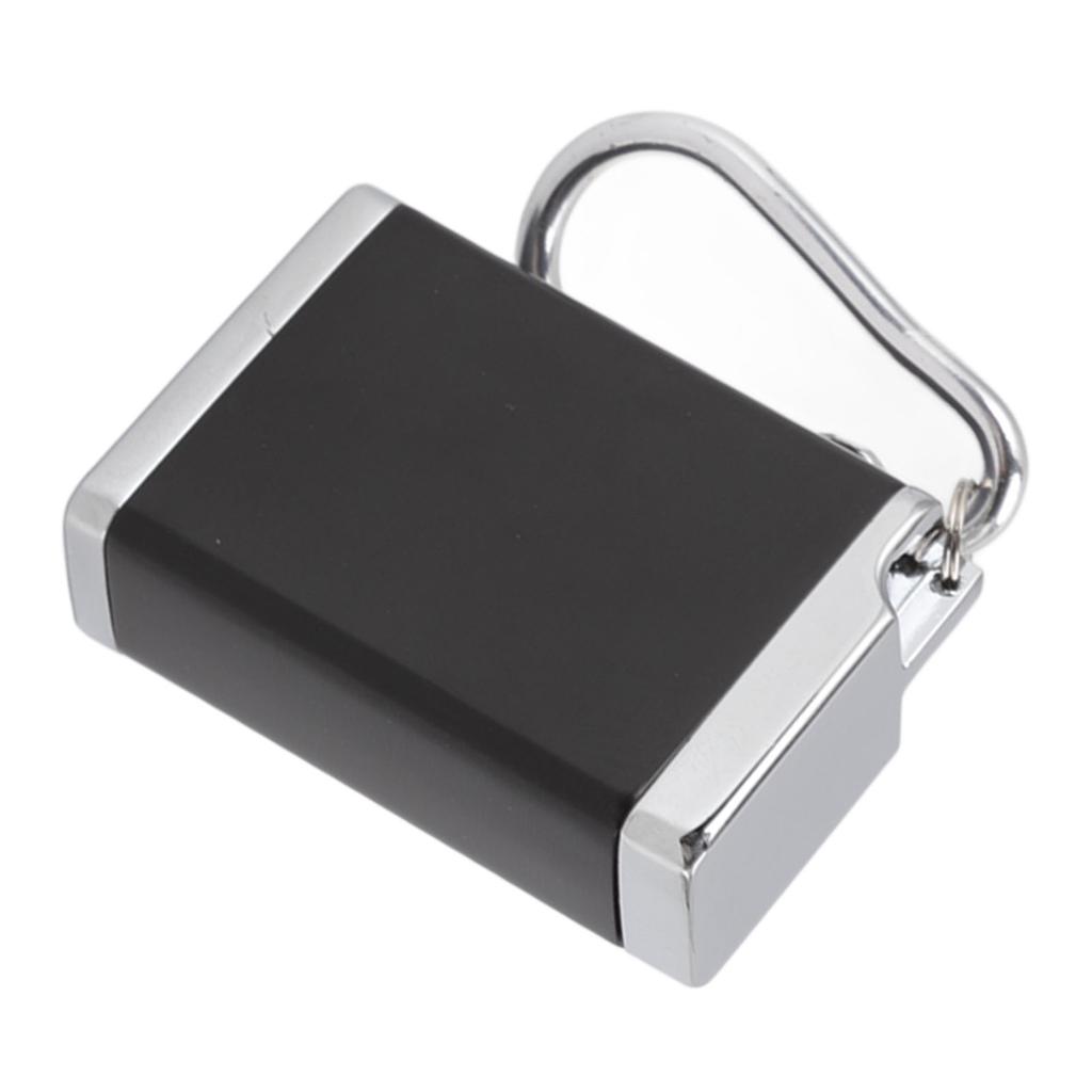 Ashtray Portable Mini Zinc Alloy Fireproof Delicate Ashtray Keychain with Buckle Lid