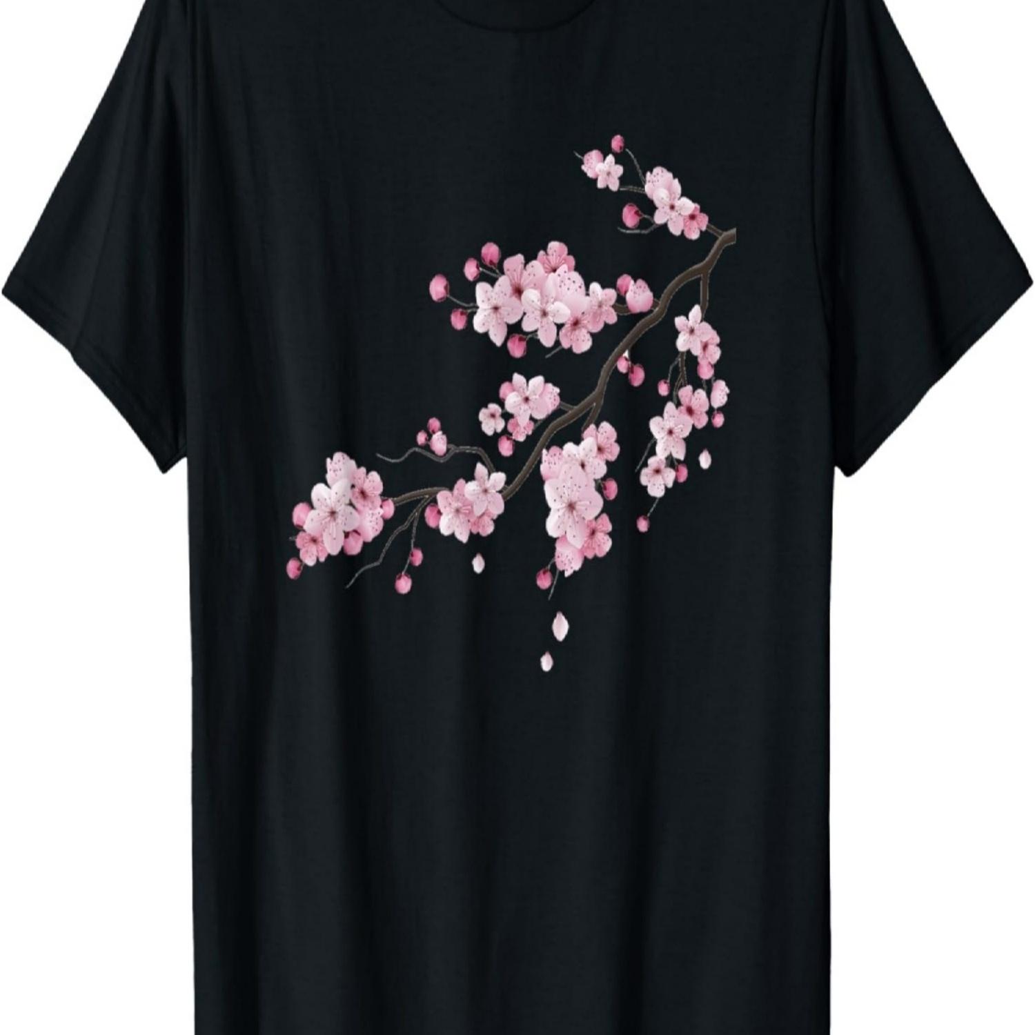 Sakura Graphic Vintage Cherry Blossom Sakura Tree T-Shirt S