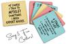 Inkdotpot Set of 6 Drink Coasters Easy Clean 4 Inch Square  Coasters  Cork Base-  Reusable- Funny Bachelor