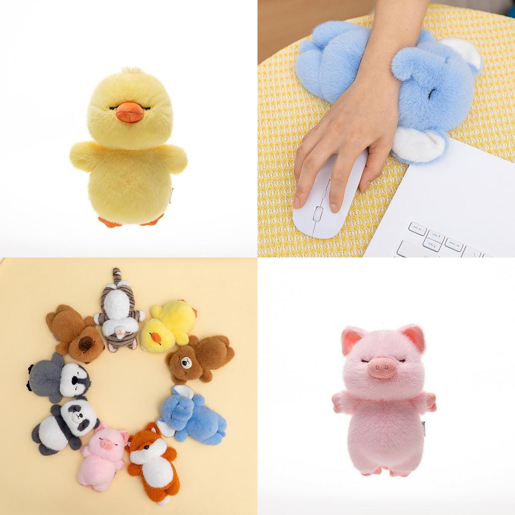 Water Dolphin Cute Animal Wrist Rest Pad With Plush Filling For Home Office Use