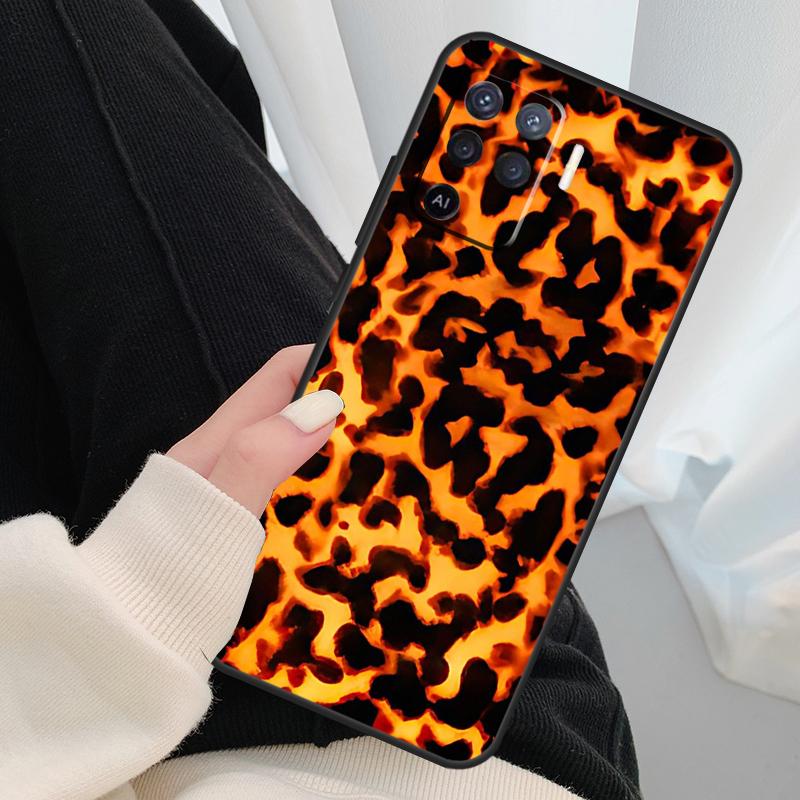 Vintage Tortoise Shell Case For Oppo A18 A38 A58 A78 A98 A80 A60 A40 A96 A76 A16 A94 A74 A54 A15 A17 A57 A77 A5 Pro