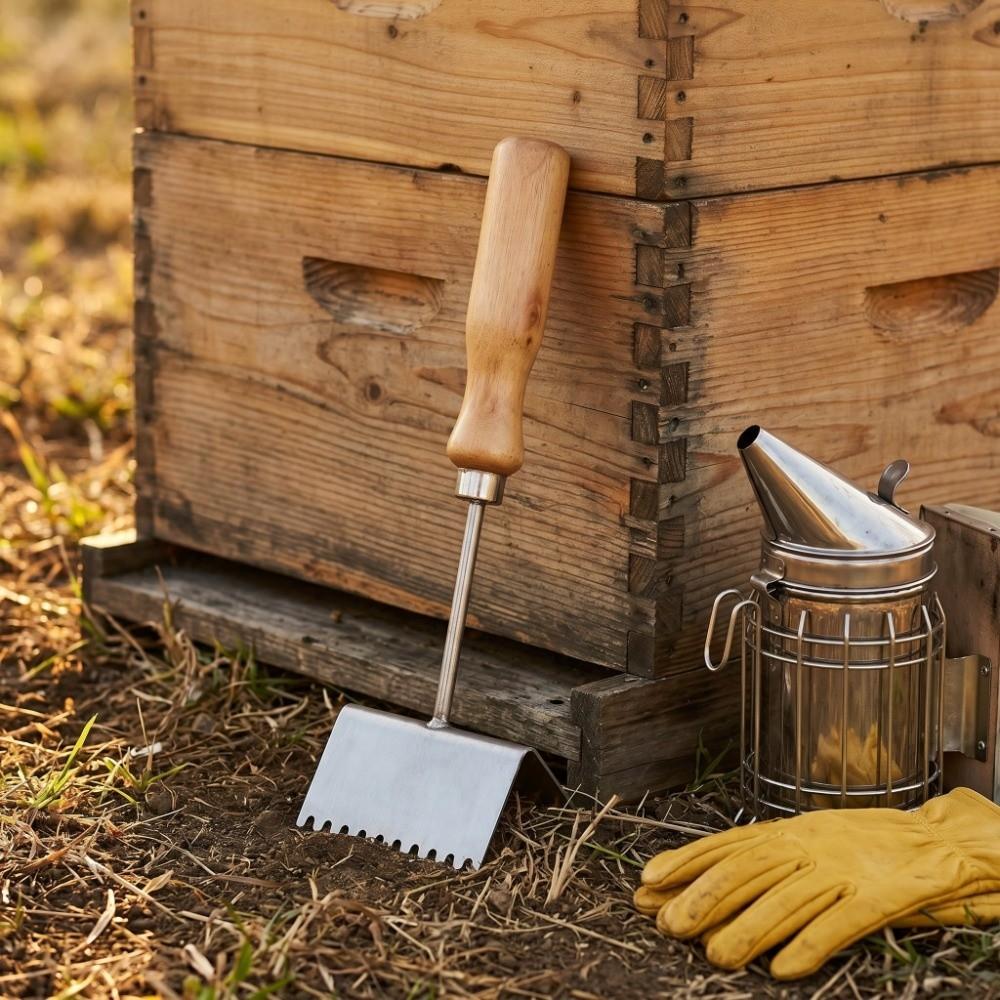 Steady Queen Bee Excluder Durable Honey Scraper Shovel Beehive Frame Shovel Frame Cleaning