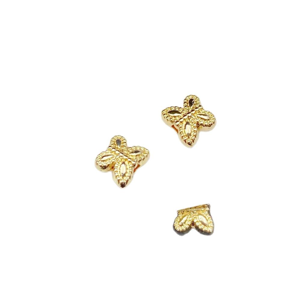 14k/18k Gold-Filled Butterfly Spacer Beads - 6mm, Color-Preserving Charms for DIY Bracelet & Jewelry Making