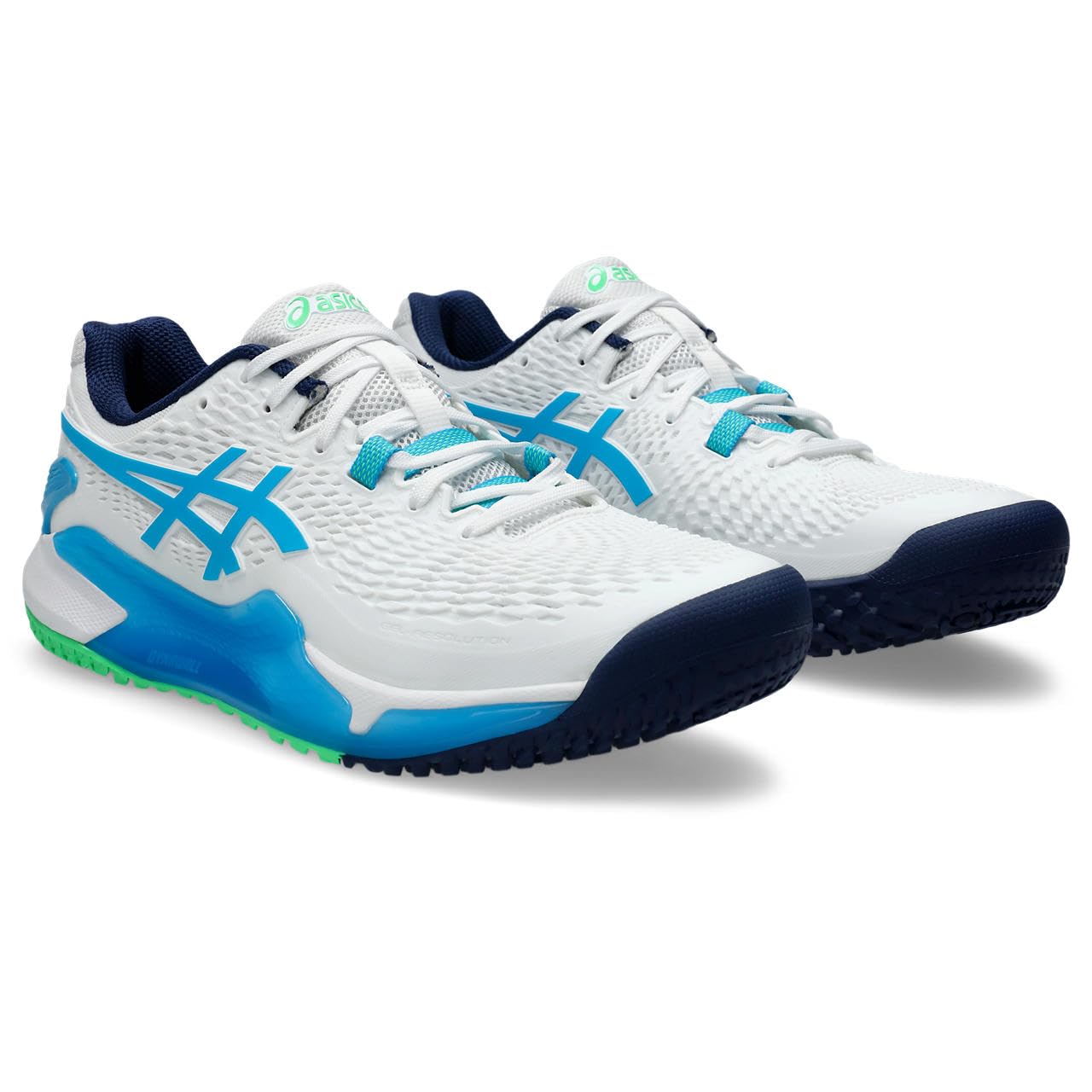 

Tennis Shoes 9 OC 1041A378 Aqua [ASICS] GEL-RESOLUTION Men s White/Digital 27.0