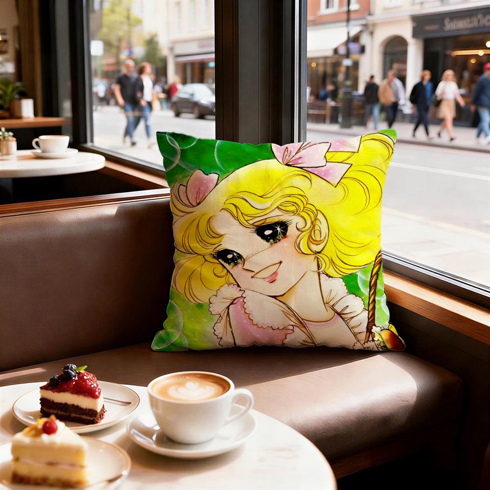 Anime Candy Candy Cushion Cover Decorative Cushions Covers Cover Sofa 50x50 Pillow 4 Piece 45x45 40x40 Pillowcase