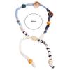 Strip Wood Bead Necklace Multicolor Bohemian Choker Patchwork Cloth Chain Necklace  Decoration