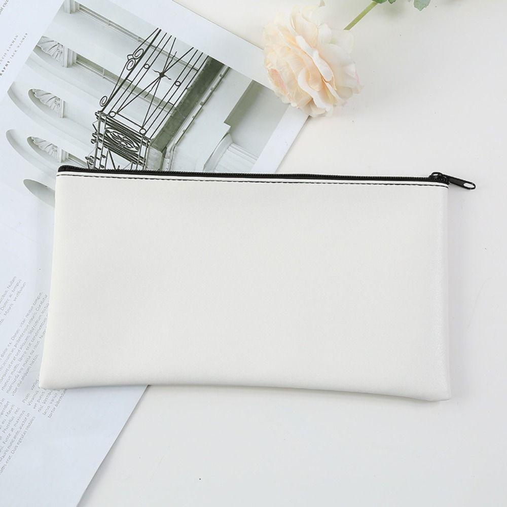 Small Compact Pu Bill Bag PU Leather Money Pouch Travel Cash Deposit Bag  Office Products