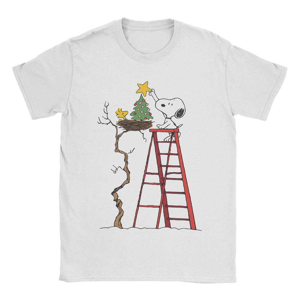 Snoopys Christmas 2025 Snow Winter Tshirt Unisex Women T Shirts Tee Snoopys Marry Christmas Graphic Tshirt Clothing Cotton