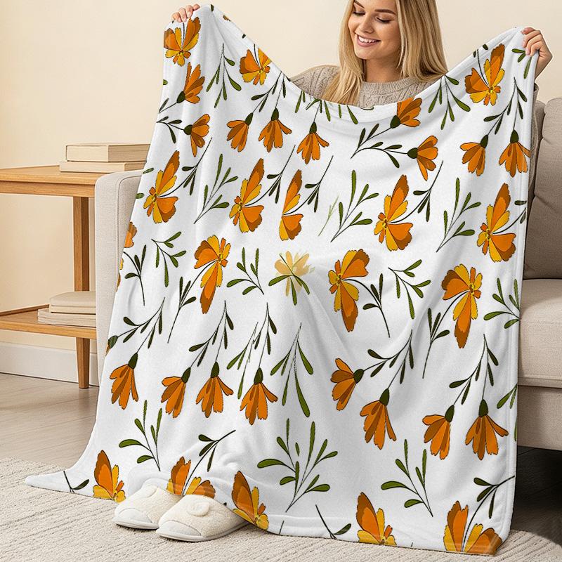 Soft Flannel Fleece Blanket Skin-friendly, Breathable, Lightweight Warmth, All Seasons Use, Ideal for Home, Office, Casual & Cozy Decor
