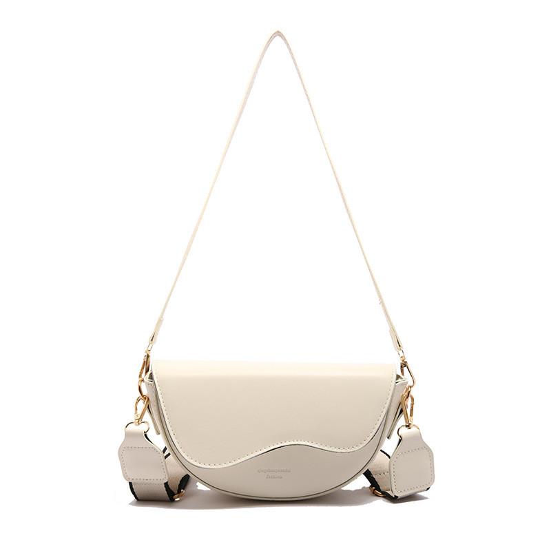 Minimalist Pu Saddle Bag For Women With Crossbody Strap For Daily Use