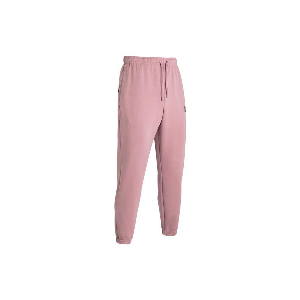 Under Armour Logo Embroidered Elastic Waist Mid-Rise Loose Jogger Knit Pants Men Bottoms Pink 1377175-697