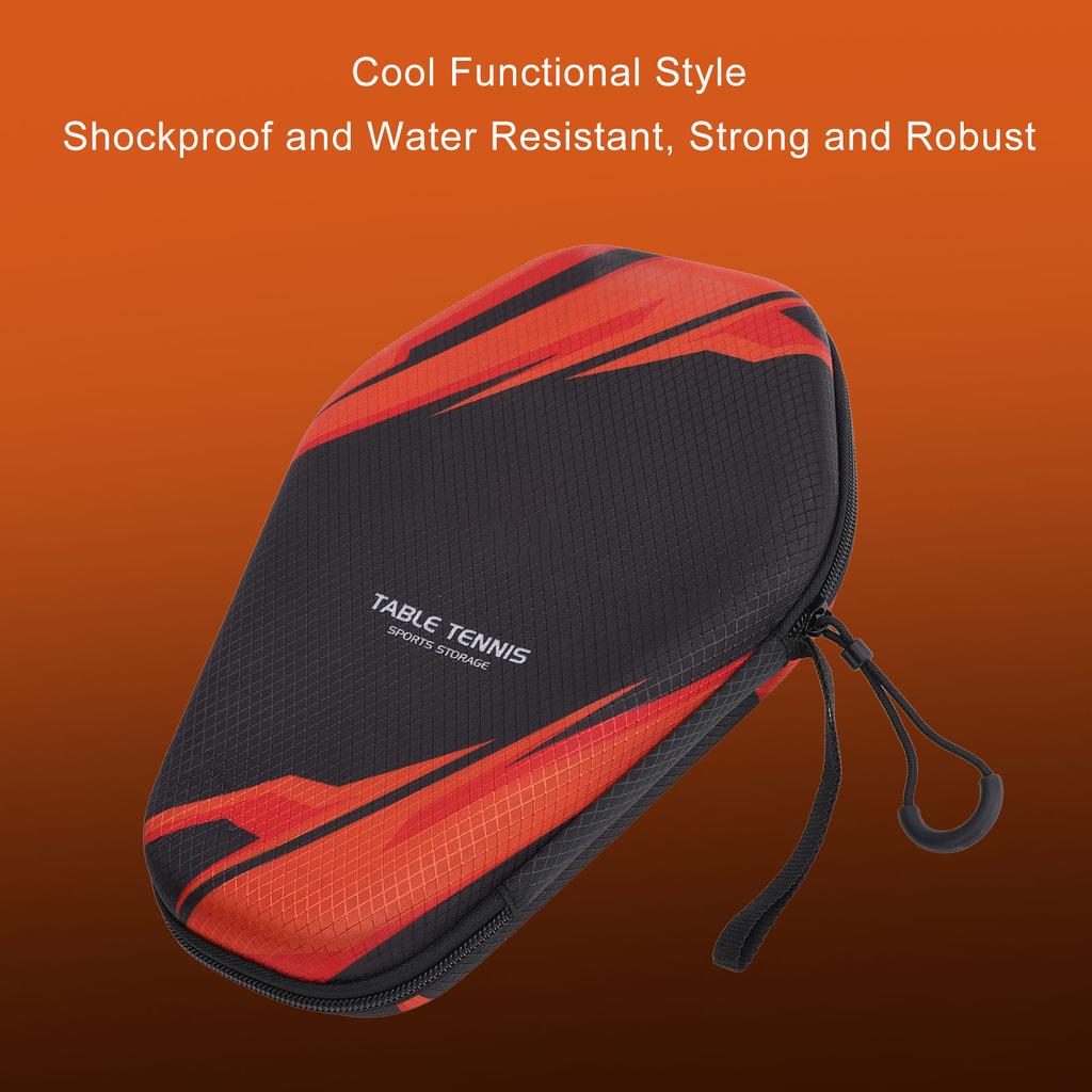 Table Tennis Racket Case Fits Up To 2 Paddles Heavy Duty Table Tennis Paddle Case Hard Shell Shockproof for Sports Accessories