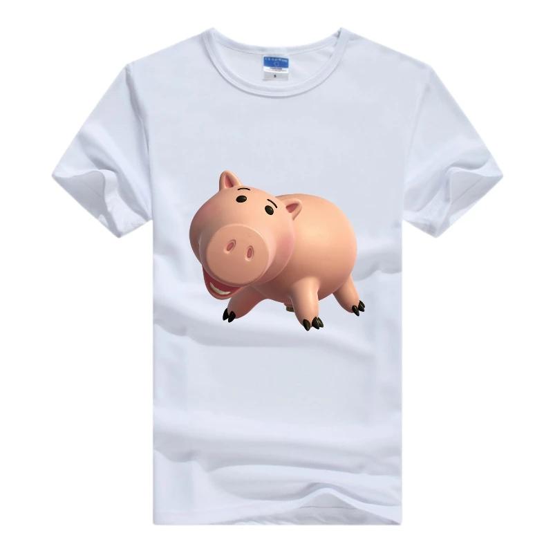 Disney Cartoon Toy Story Woman Tops White Clothes Short Sleeve Tee Oversized Friends 2024 Summer Blouse Grunge Y2K Mens T-shirts
