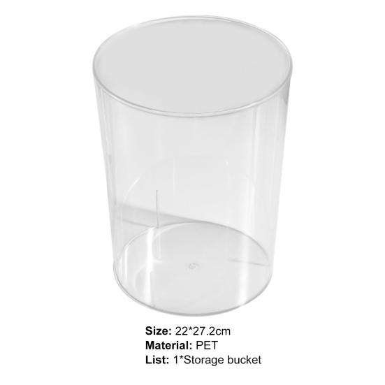 Pressing Ring Design Trash Can Anti-deform PET Rubbish Container Waste Bucket Kitchen Tool