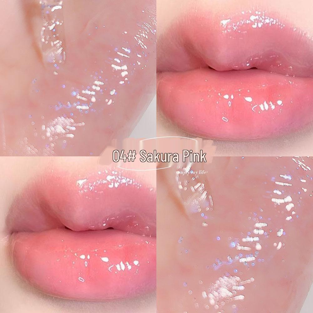 

Переливающийся блеск для губ «Водяное стекло»: Увлажняющий, Насыщенный блеск для студентов и вечеринок 4# Cherry Blossom Pink