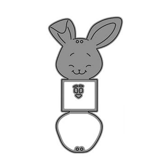 

Cutting Dies Delicate Design Waterproof DIY Rabbit Box Metal Cutting Dies for Gifts серебряный
