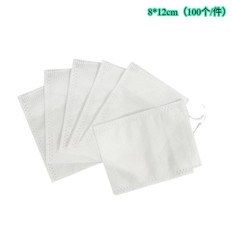 100 pcs disposable food grade tea decoction filter bags, brine bags, non-woven fruit bags