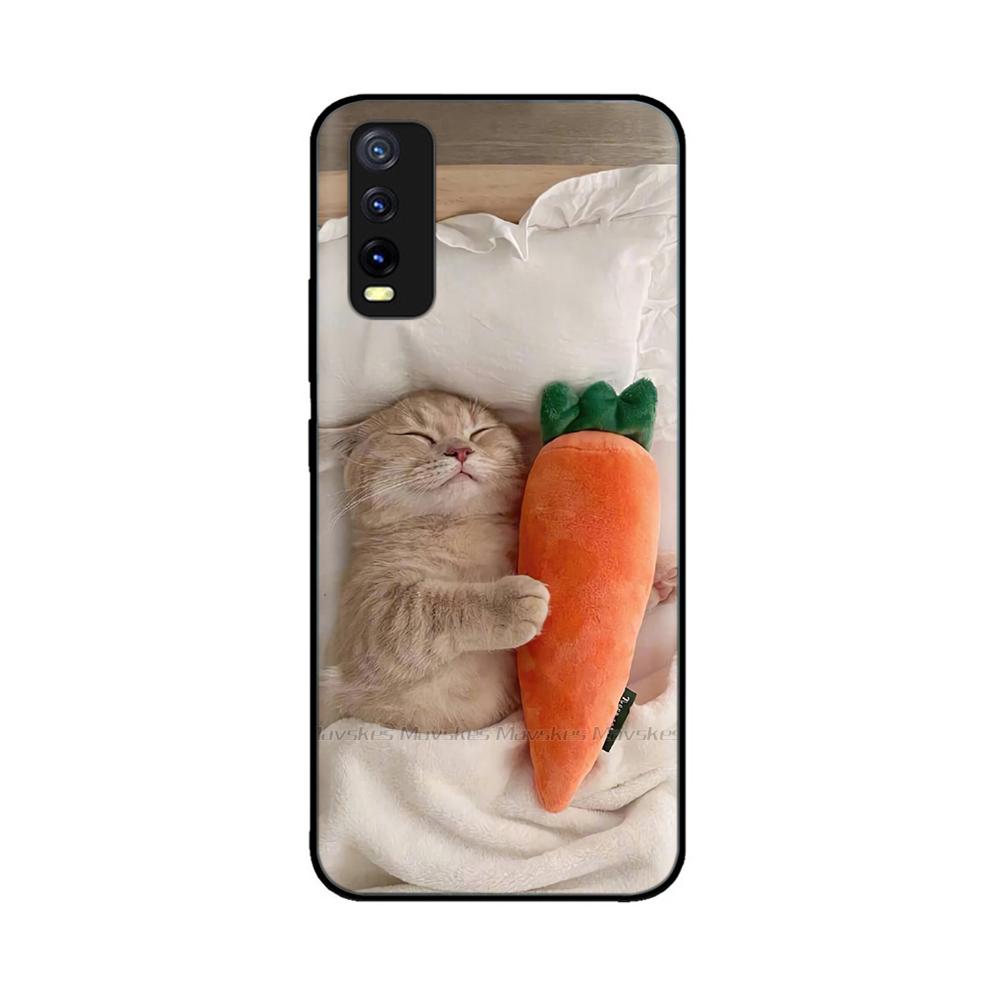 Pro Vivo Y20 Y20i Y20a Y20s Vivo Y11s Y12s Pouzdro na telefon Roztomilý Chránič fotoaparátu Zadní kryt Pro Vivo Y20 2021 V2027 Silikonové Fundas