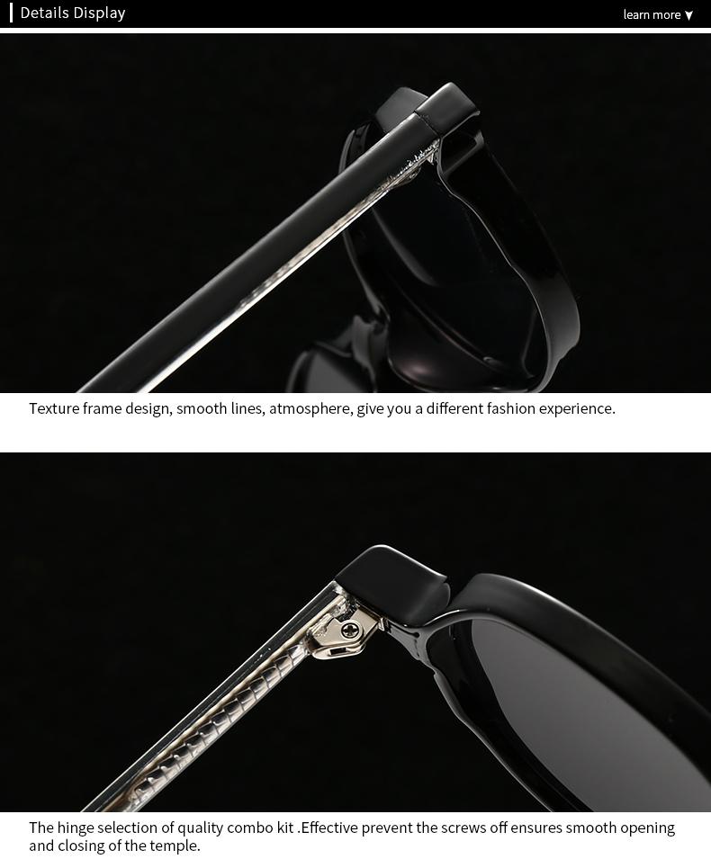 New Retro Acrylic Oval Sunglasses for Women Men Unisex Driving Fashion Cross-Border Shades 280069