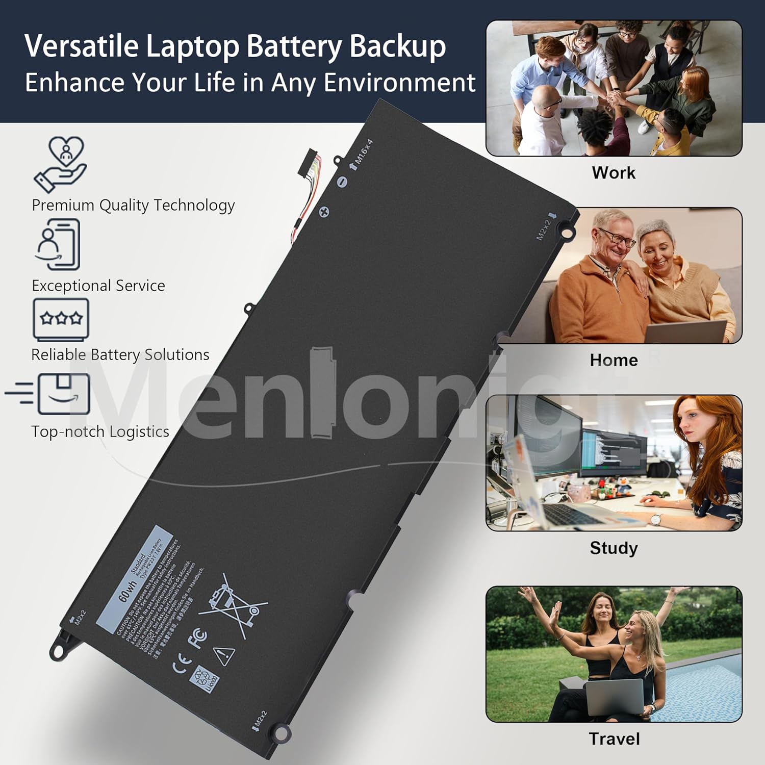 

Новая батарея для ноутбука PW23Y для Dell XPS 13 9360 P54G002 13-9360-D1605G 13-9360-D1605T 13-9360-D1609 13-9360-D1609G 13-9360-D1705G серии 60Wh PW23Y Battery