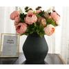 Fake Peony Flower with 13 Heads Artificial Plant for Wedding Home Accessories Room Decor