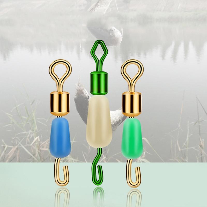 Fishing Barrels Swivels, High Strength Rolling Ball-Bearing Snaps Lures Connector Clips, Saltwater or Freshwater Fishing