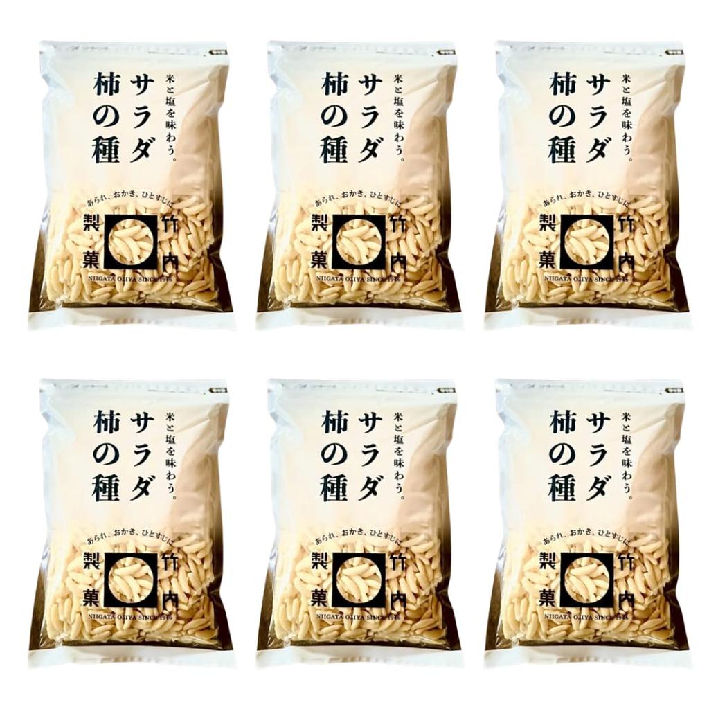 Salad Kakinotane Rice 230g X 6 Value Rice Rice Bulk Purchase Crackers, Bags, Pack, Zippered, Crackers, Crackers,