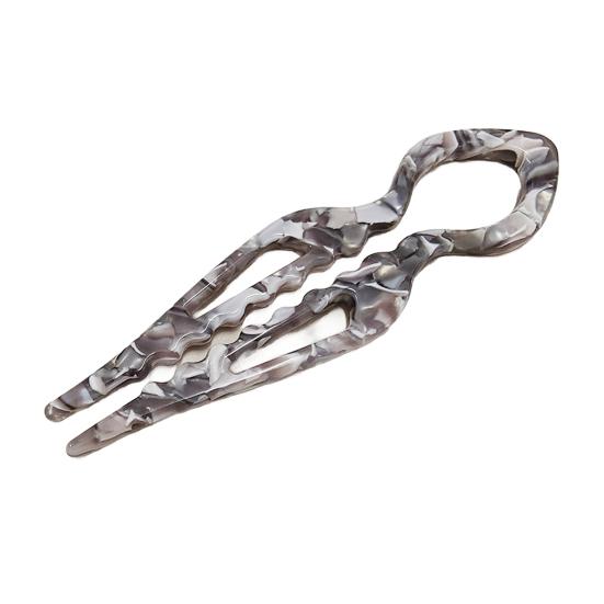 French Hair Pin Women Double-Notch Locking Mechanism Hair Clip Twists Secure Hair Stick Hair Styling Accessory