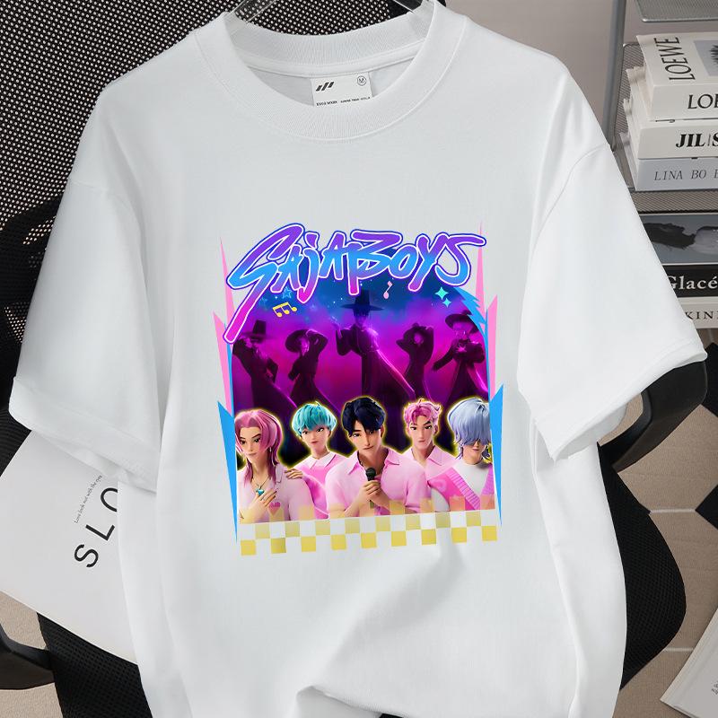 Kpop Korean Wave Witch Hunt Printed Short Sleeved T-shirt