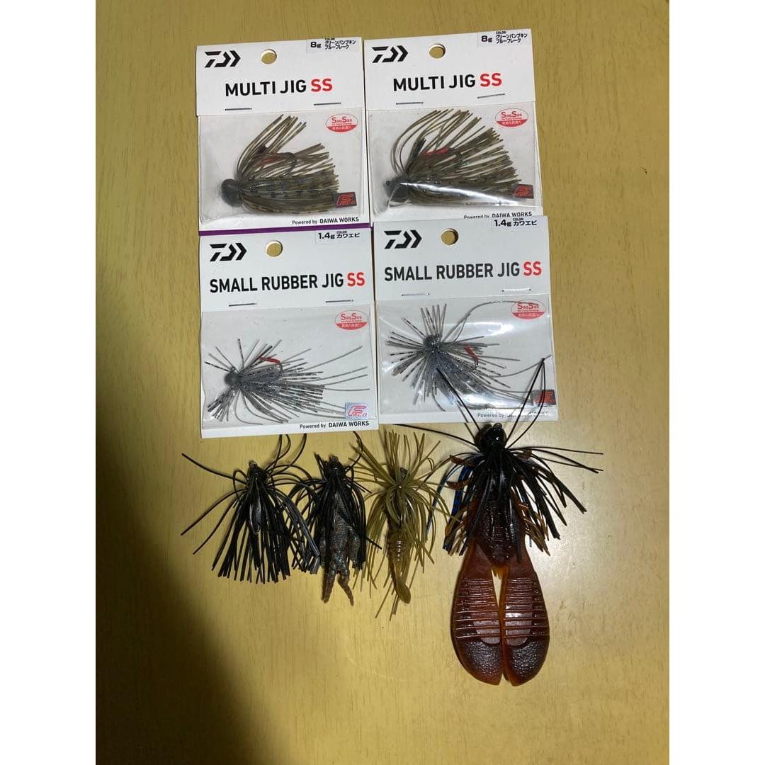 Used D Jig Small Rubber Jig SS Multi Jig SS Cover Jig SS Egg Chunk