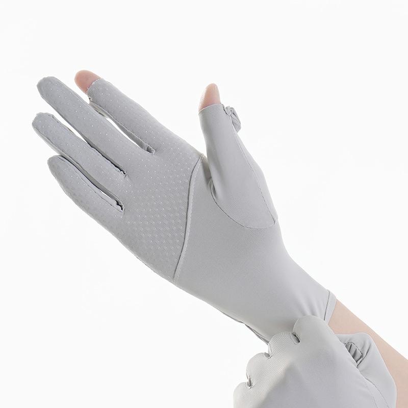 Sun Protection Gloves UV Resistant Women's Ice Silk Outdoor Sports Cycling High Elasticity Thin Extended