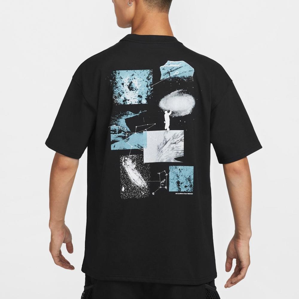 Nike ACG Series Logo Print Pullover Crew Neck Breathable Short Sleeve T-Shirt Men Tops Black FZ5276010