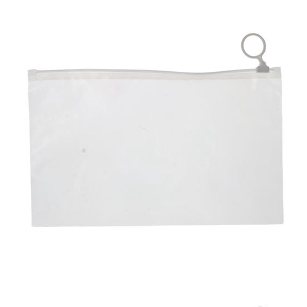 10Pcs Plastic Transparent Bag With Pull Tab Extra Thick Sundries Sorting Bag Zipper Bag  Travel