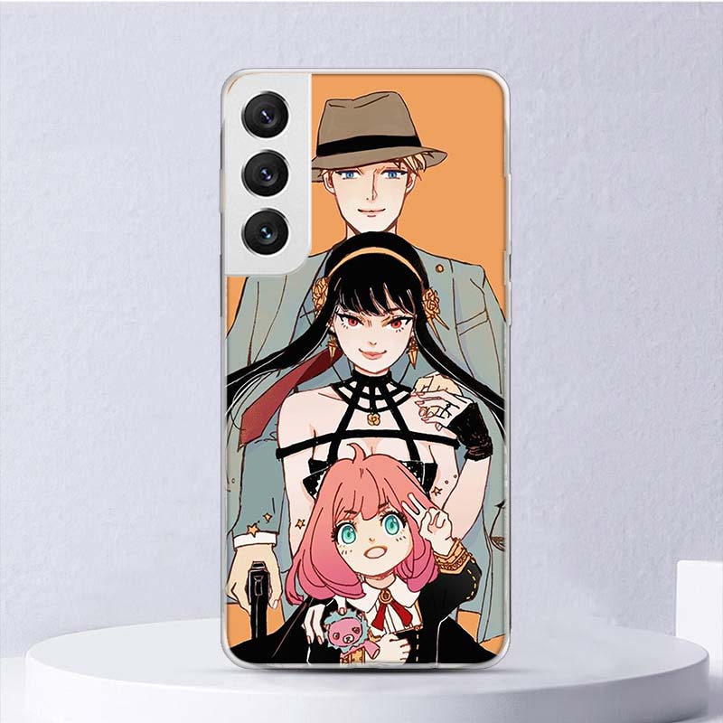 Anime SPY×FAMILY Soft Case For Samsung Galaxy S22 S21 Ultra S20 FE S10 Plus Phone Cover S9 S8 + S10E S7 Edge S6 Funda Coque