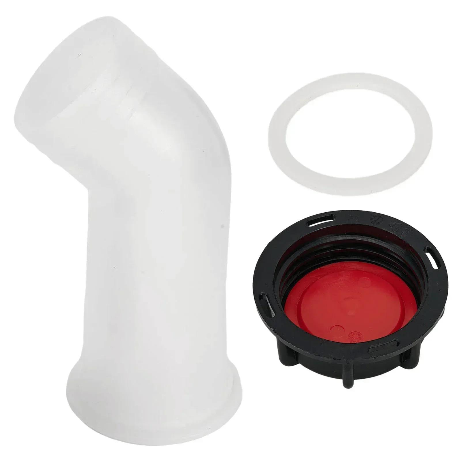 

For IBC Bucket Adapter Water Tank Accessories Thread 120 Mm/4.72 Inches 2 Inches 2 Drain/bend Bucket Valve Fittings PE чёрный