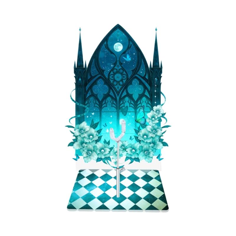 Castles Backdrop Display Stand For Collectible Dolls Adjustable Height Easy Installation Universal Compatibility