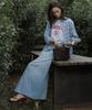 Kwinseulaebis Long Slit Denim Skirt_White_4Colors