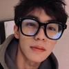 Black Frame Glasses Flat Glasses Anti-blue Light and Radiation Protection
