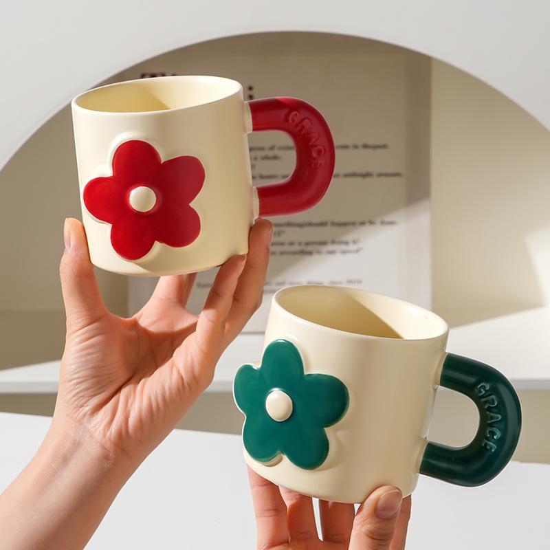 High Value Ins Ceramic Bowl Set Gift Box Household Bowl Utensils High Quality Sense Plate Bowl Combination Souvenir Mug