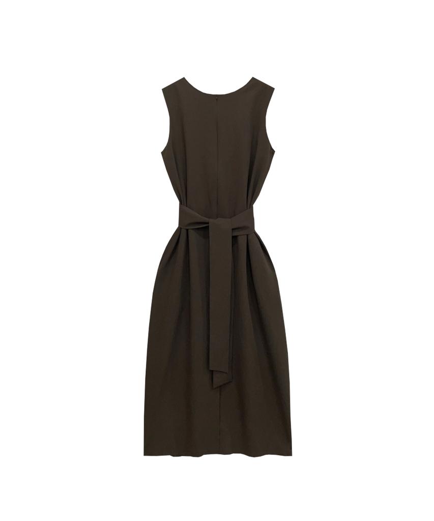 Meuameu Middle Bow Long Dress