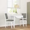 VidaXL Dining Chairs Cushions 2 Pcs White Solid Rubber Wood, Dining Chair, Chair, Living Room Chair, Chairs At 4102489