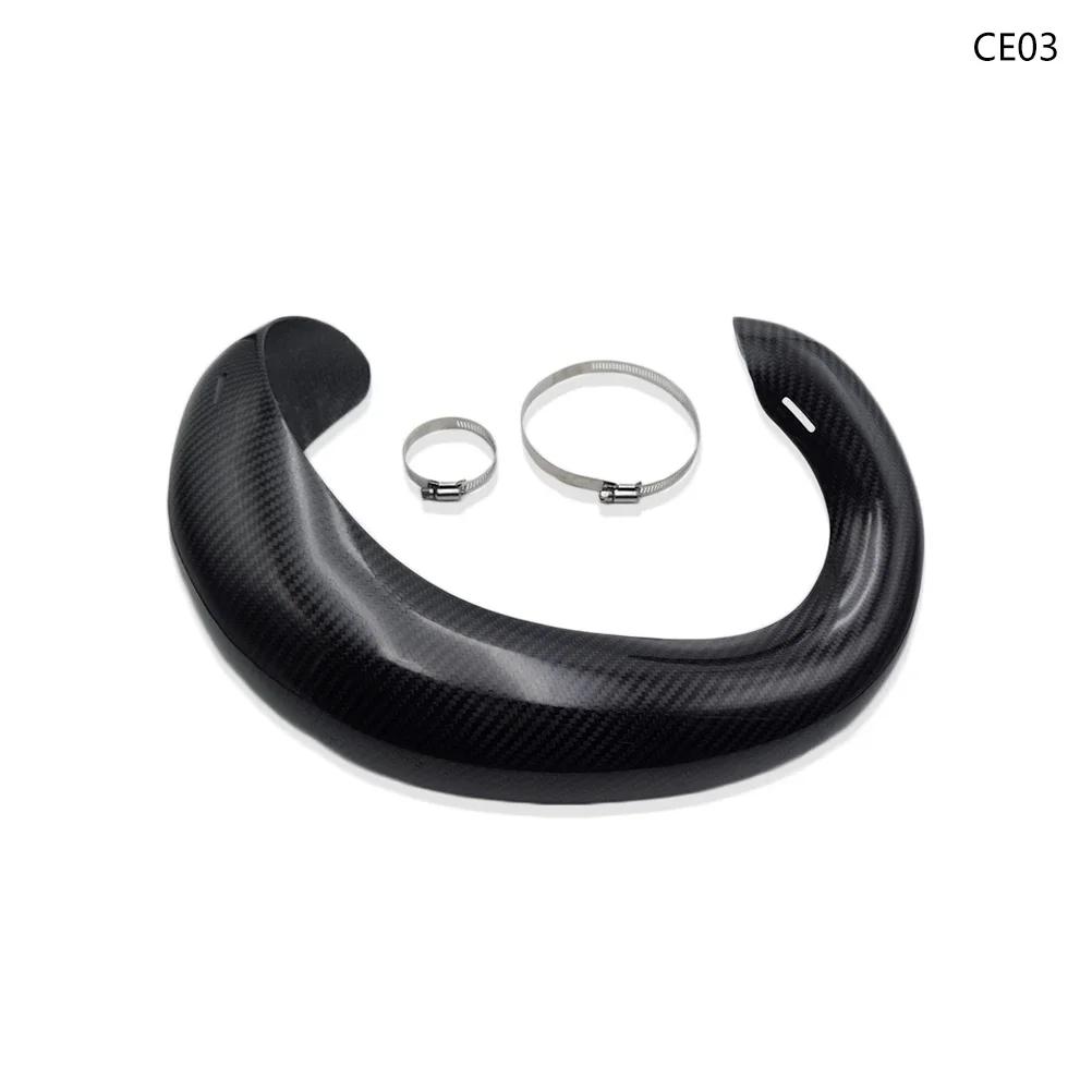 For 2017-2024 Motorcycle Carbon Fiber Exhaust Guard Lightweight Anti-scalding Muffler Shield Protector For KTM HUSQVANA GASGAS