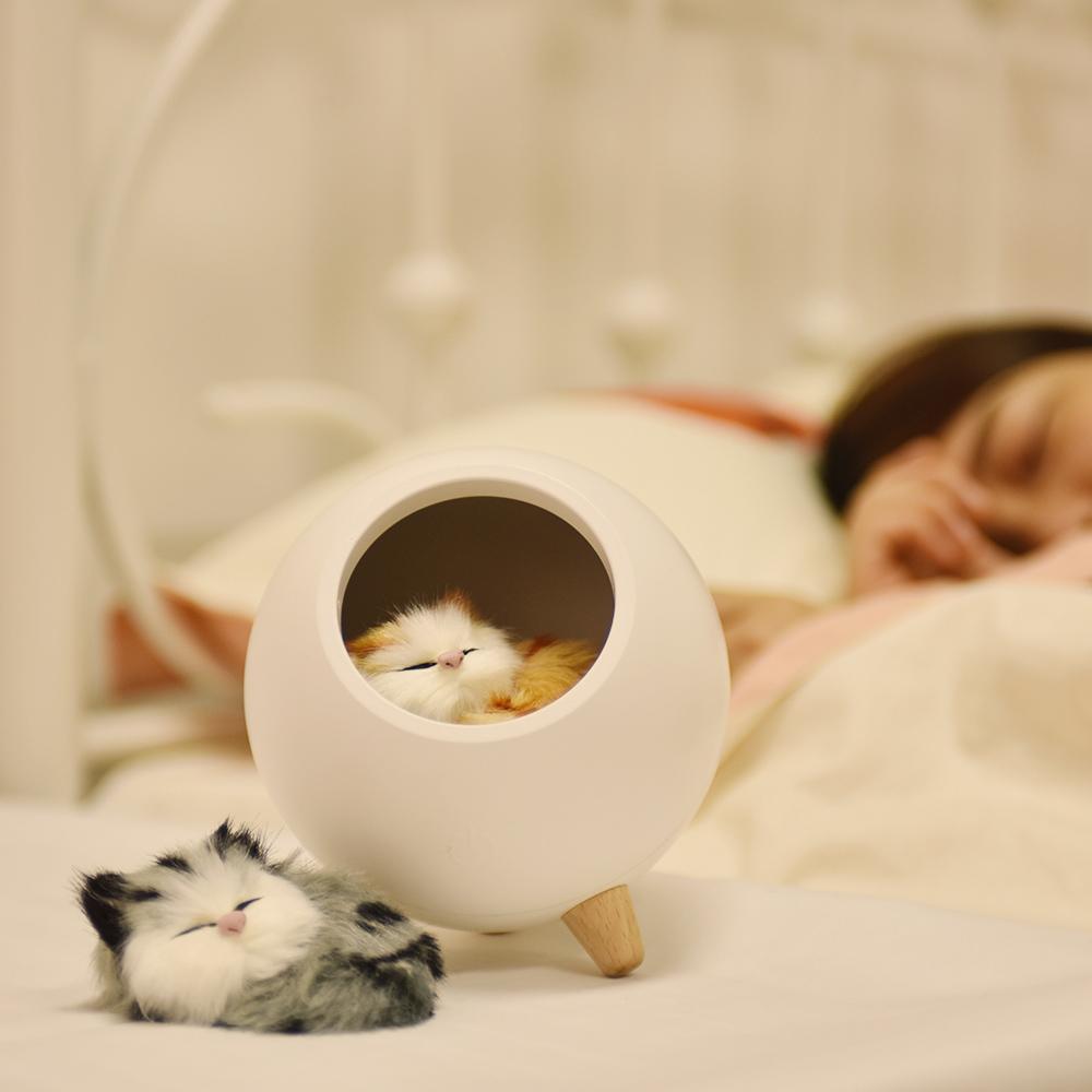 Dream Cat Night Lamp Desk Light USB Rechargable Battery For Girl Kids Gift Bedroom Luminar Room Decorate Dropshipping