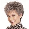 Gradient Ramp Small Curl Short Wig Dark Gray Wigs Facial Hair