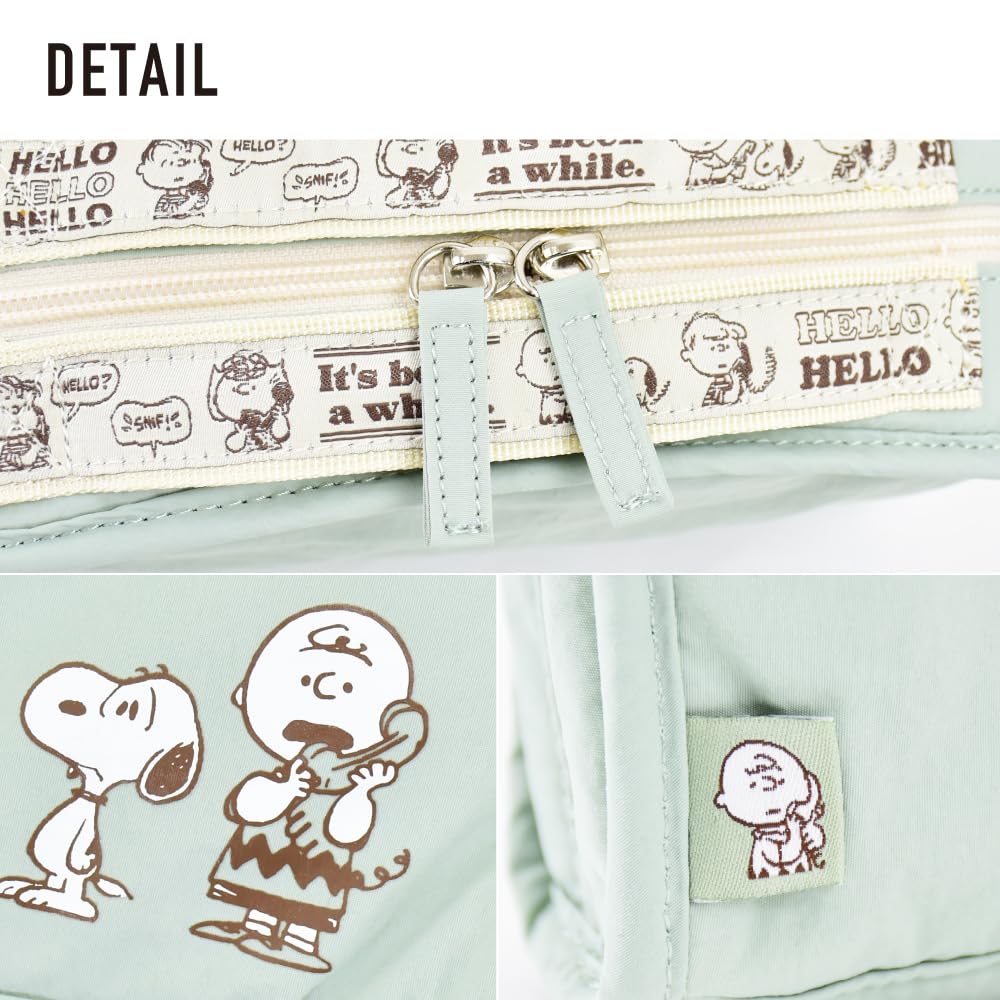 Cosmetic Pouch with Multiple Compartments, Snoopy Travel Design, SPZ-4111