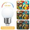 6 Packs E27 Led Bulb 1w 2w 3w Filament Edison Small Screw Ses Sbc Ac220v PC Milky Plastic Warm-white Bedroom Livingroom Lighting